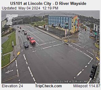 US101 at Lincoln City - D River Wayside